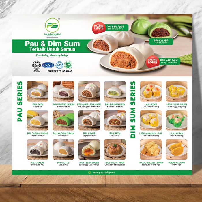 Pau Sedap Poster Menu Pau Sedap Poster Menu